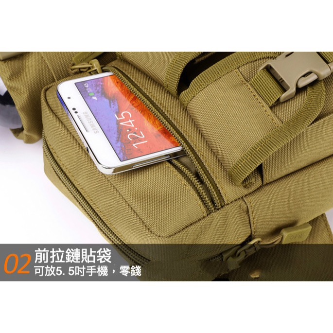登山運動外出耐磨迷彩戰術腰包-細節圖6