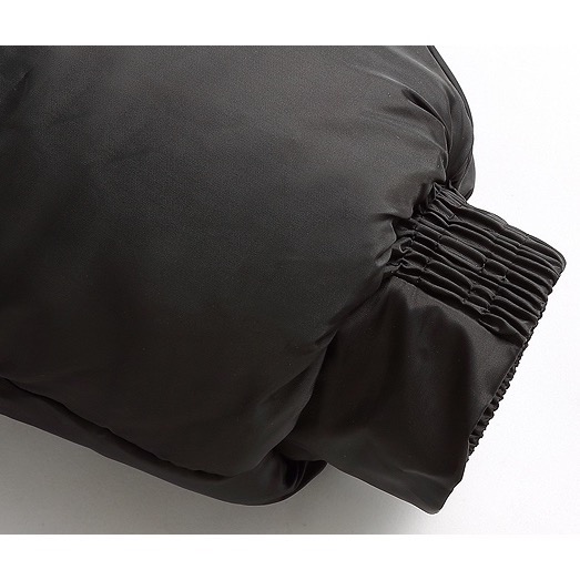 加厚刷毛簡約百搭連帽防風保暖羽絨棉外套-細節圖4