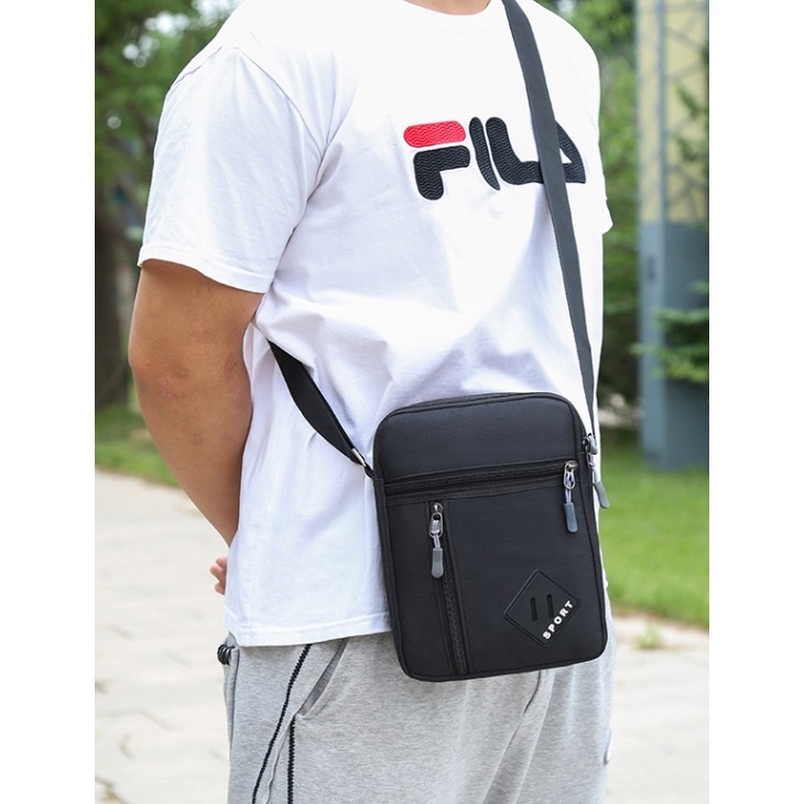 防水牛津布可愛豬鼻子男女側背包-細節圖6