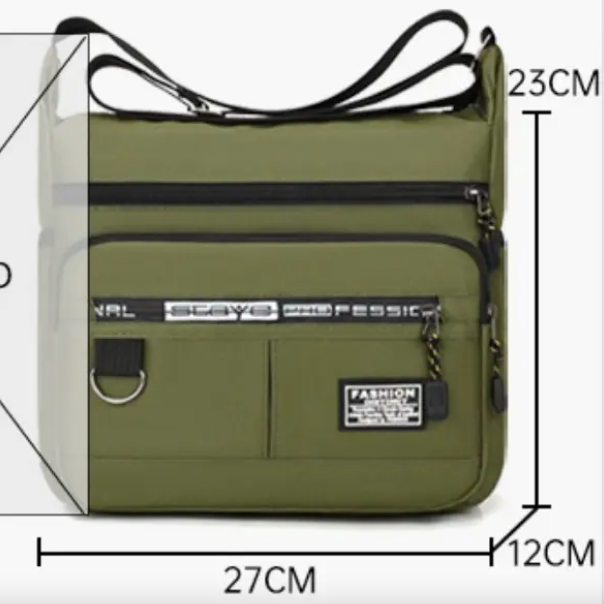 七格層生意商務休閒斜背包-細節圖4