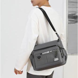 七格層生意商務休閒斜背包-細節圖6