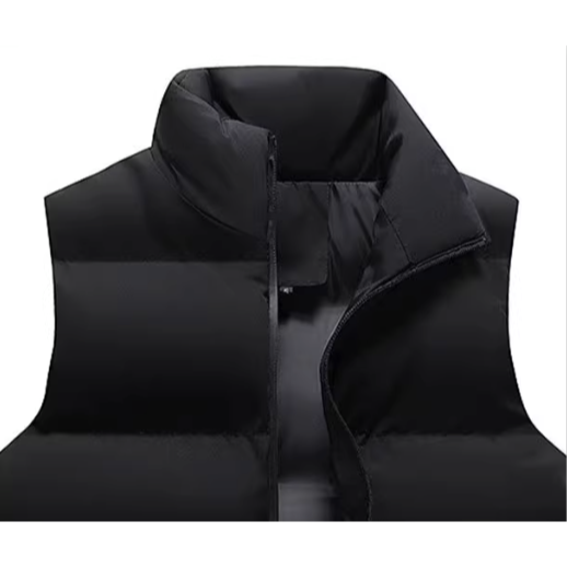 (40~100G)秋冬立領男女休閒百搭羽絨棉背心-細節圖2