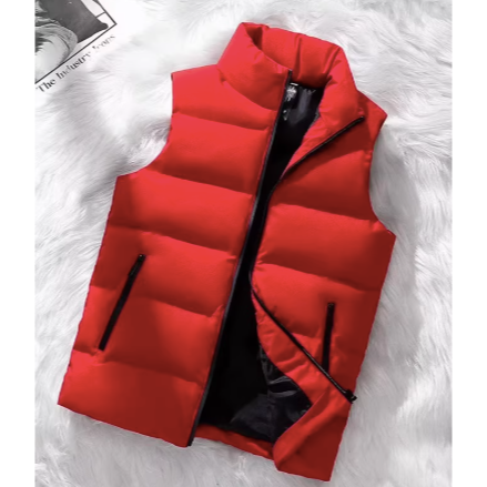 (40~100G)秋冬立領男女休閒百搭羽絨棉背心-細節圖6