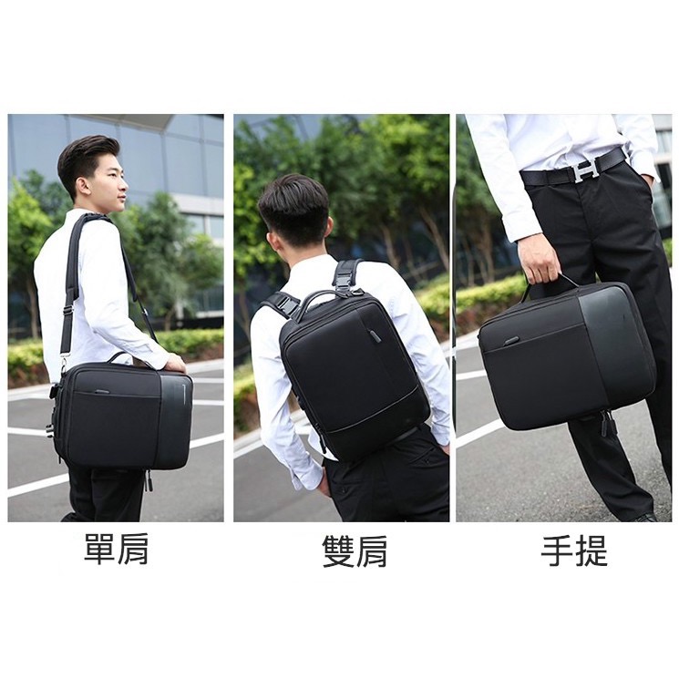 防水商務辦公出差多功用筆電後背包-細節圖4