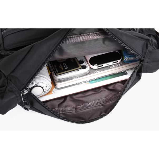 九格層高質感防水商務辦公外出側背包-細節圖4
