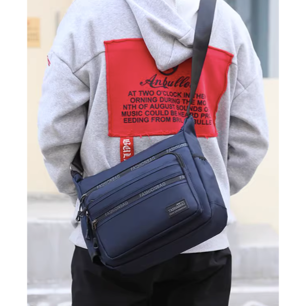 九格層高質感防水商務辦公外出側背包-細節圖9