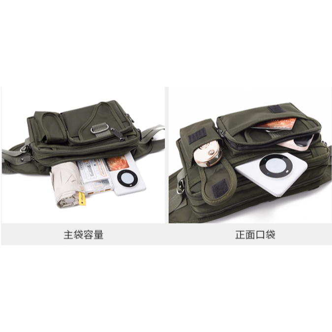 防水牛津布六格層外送生意腰包-細節圖2