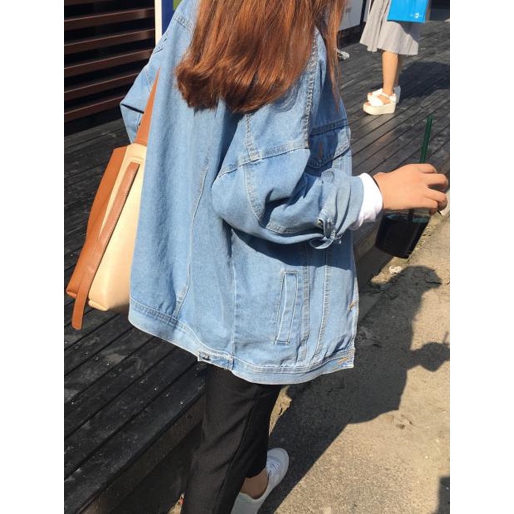 (35~100kg)休閒百搭牛仔外套-細節圖5