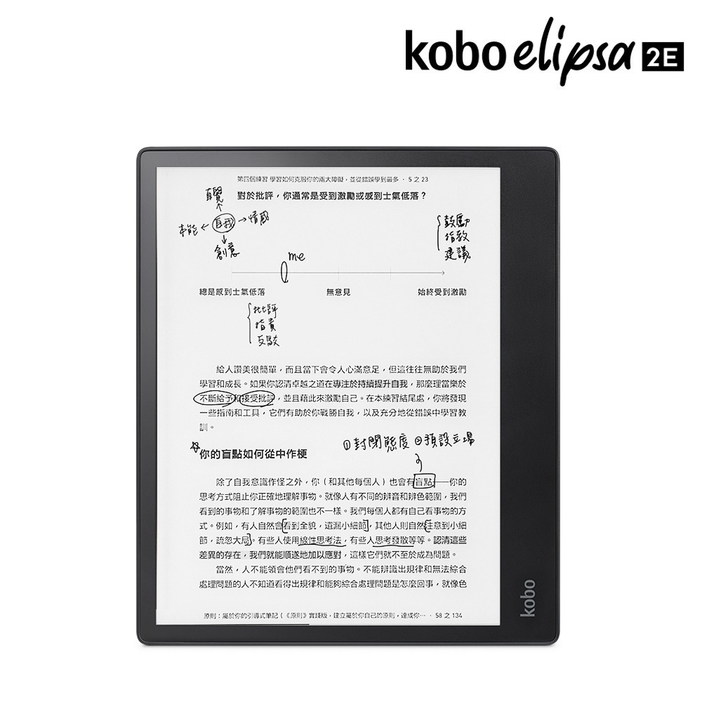 樂天Kobo Elipsa 2E 10.3吋電子書閱讀器 觸控筆二合一套組 | 黑。32GB-細節圖4