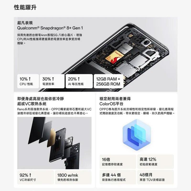 福利機OPPO Reno 10 Pro+ (12G/256G)二手機  官方認證福利品-細節圖7