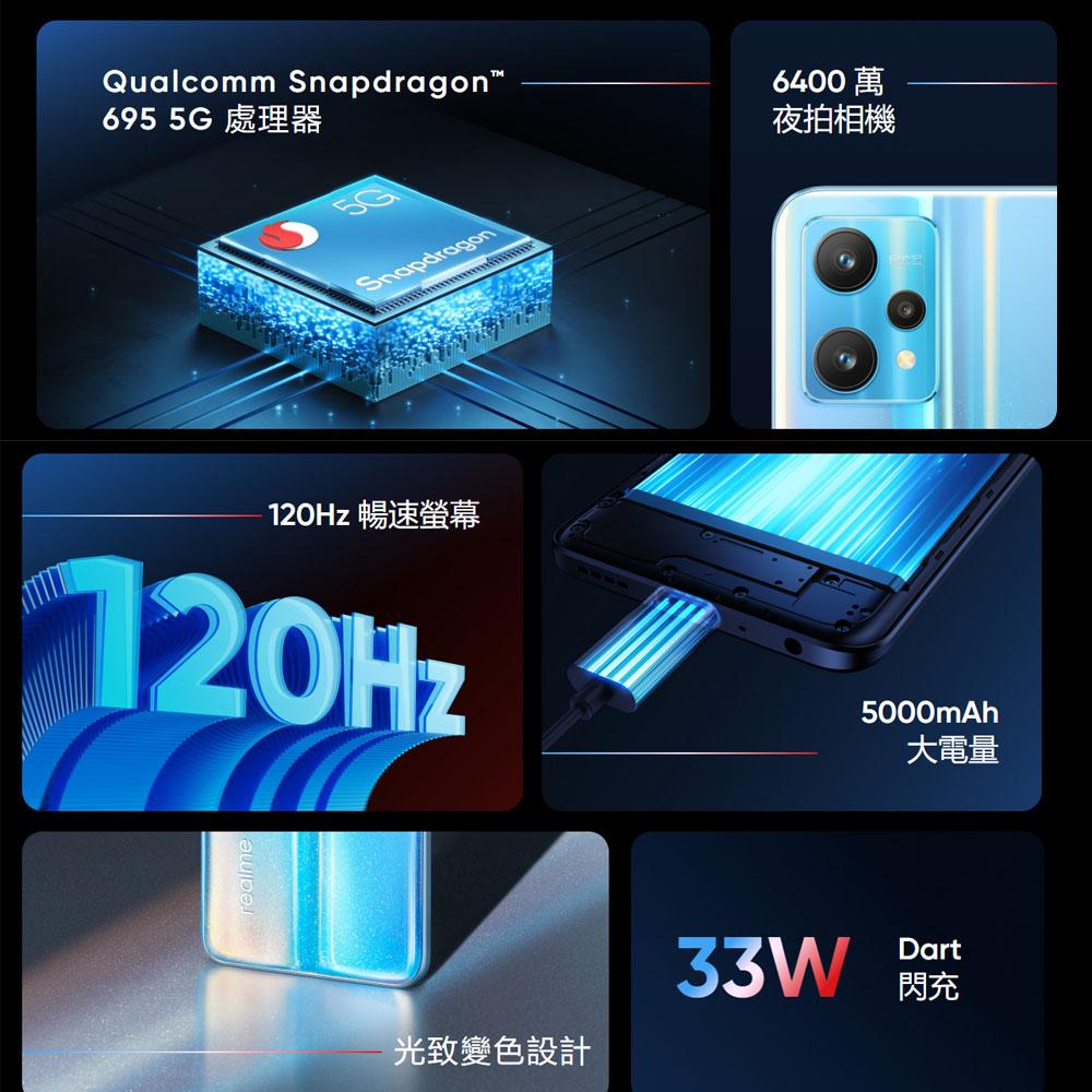 福利機Realme 9 Pro 5G (8G/128G)綠  6.6吋八核心智慧型手機【台灣官方認證福利機】-細節圖4