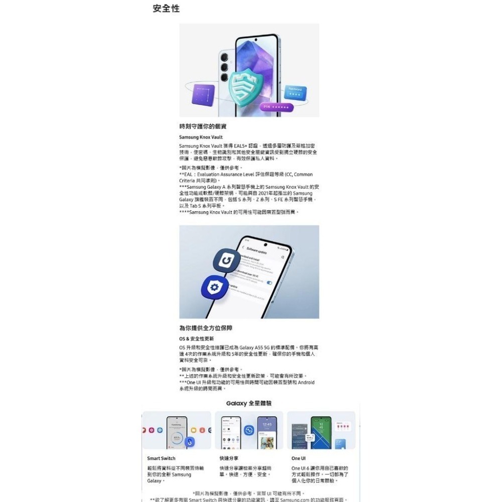 Samsung 三星Galaxy A55 5G (8G/256G) 6.6吋智慧型手機 全新機-細節圖8