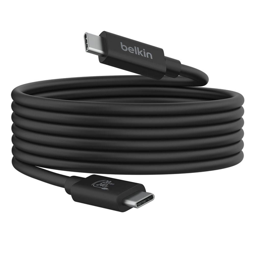 Belkin 高速傳輸線Connect USB 4 傳輸線240W+20Gbps -2M 充電線INZ004bt2MBK-細節圖2