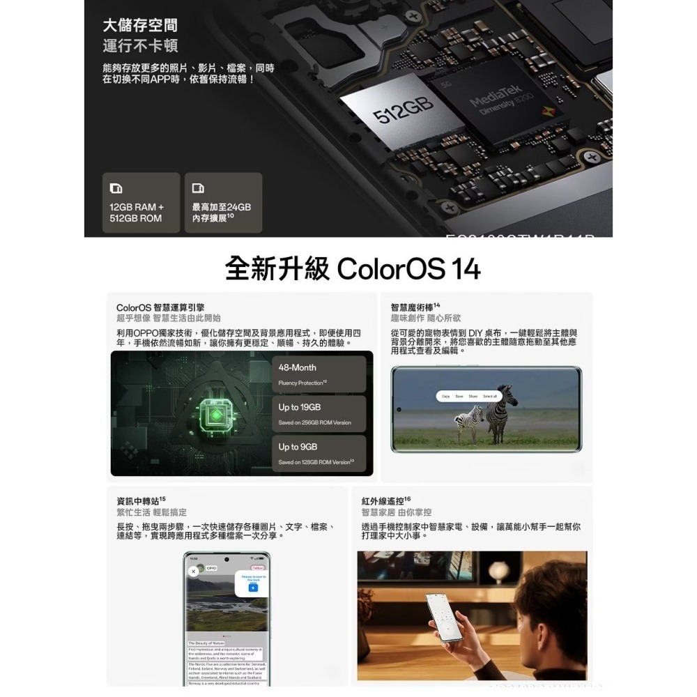 【福利機】OPPO Reno11 Pro (12GB/512GB)珍珠白 智慧型手機 展示機-細節圖9