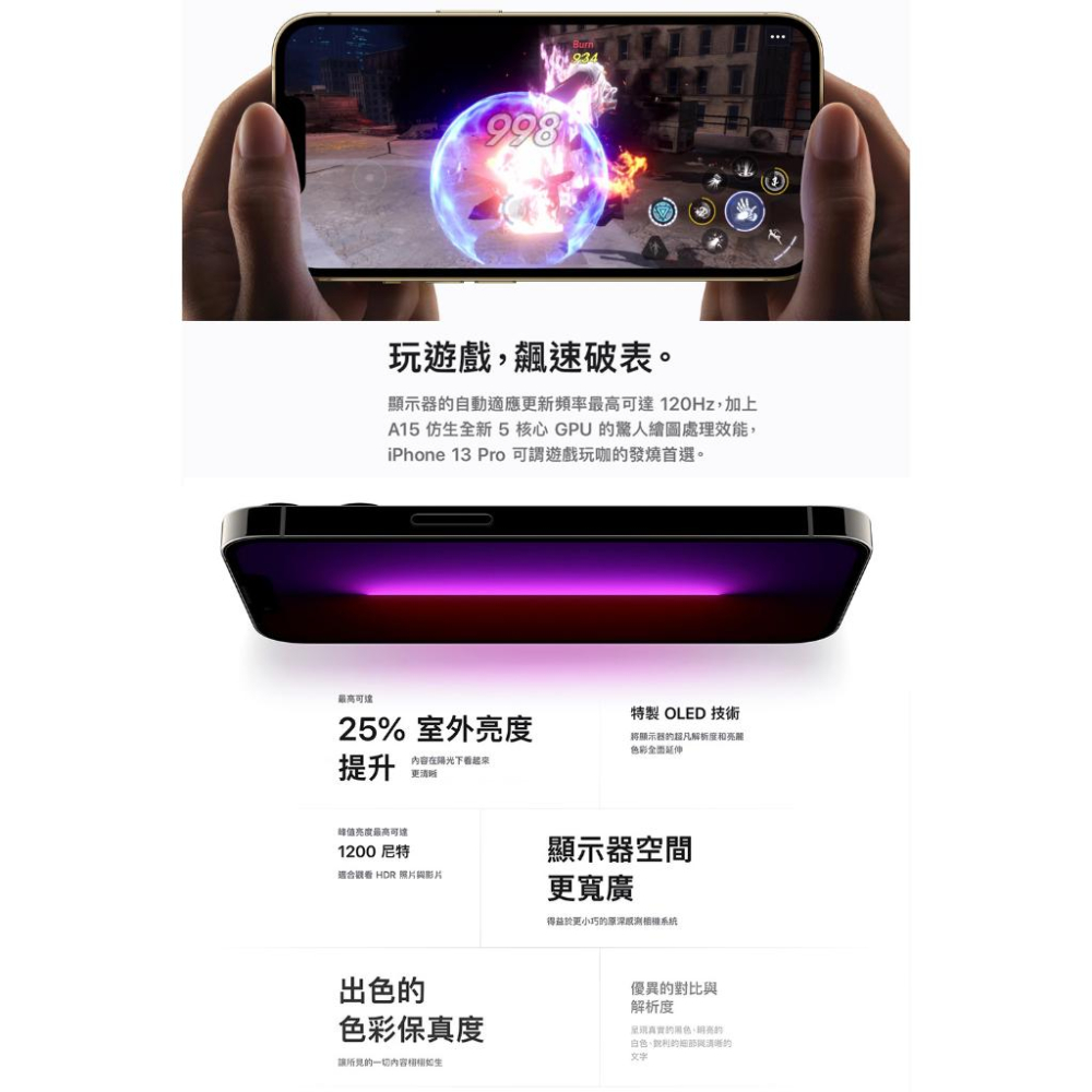 APPLE iPhone 13 Pro 128G 福利品 福利機-細節圖8