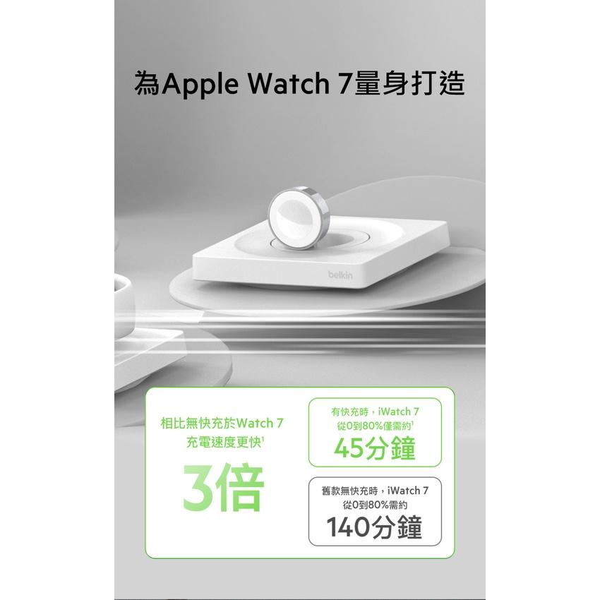 Belkin Apple Watch專用攜帶式快速充電盤 (黑/白) WIZ015bt-細節圖6