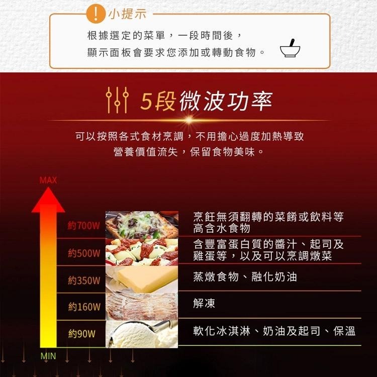 Whirlpool惠而浦20L微電腦微波爐(可做優格/麵糰發酵)WMWE200B 現貨 全新品-細節圖9