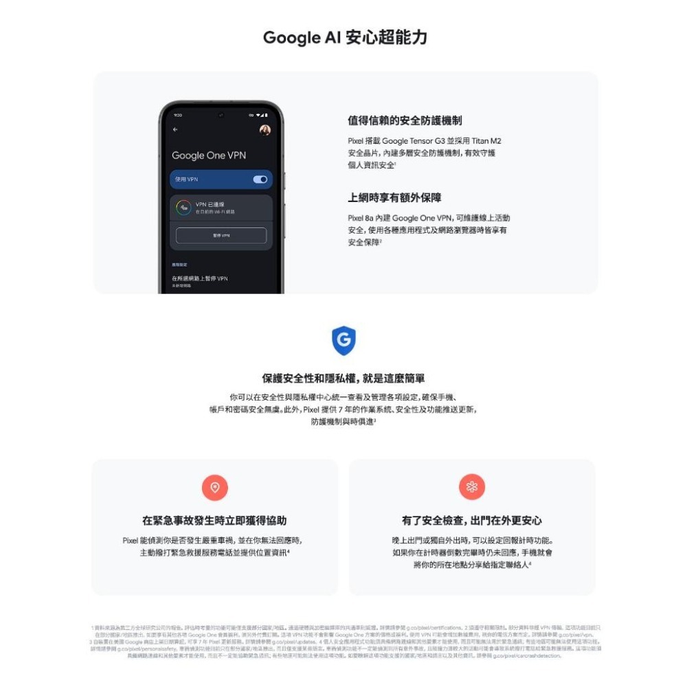 Google Pixel 8a (8G/128G) 智慧型手機 全新機-細節圖5