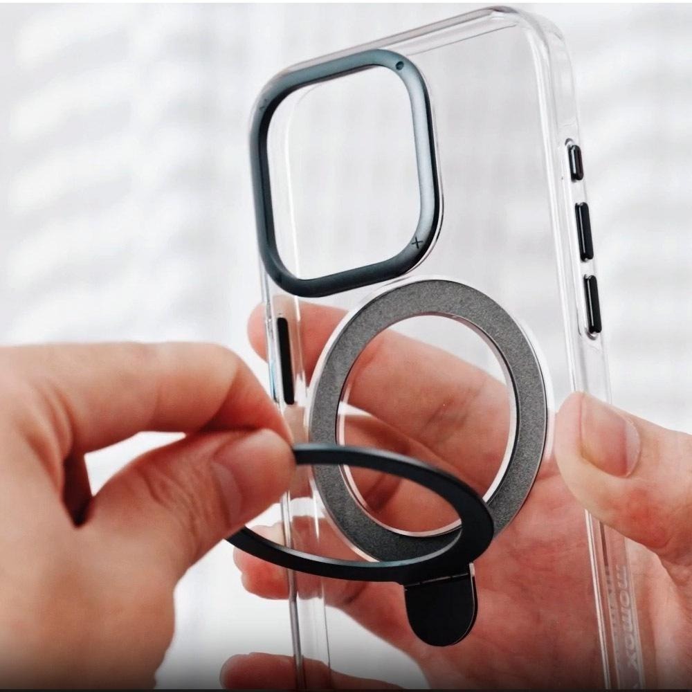 Momax MagSafe 磁吸鋁合金 支架手機殼 保護殼 CaseForm FLIP (適用iPhone 15系列)-細節圖2