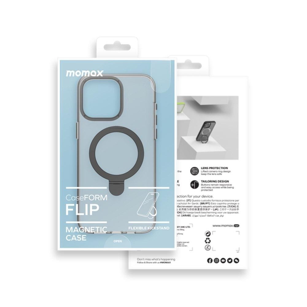 Momax MagSafe 磁吸鋁合金 支架手機殼 保護殼 CaseForm FLIP (適用iPhone 15系列)-細節圖9