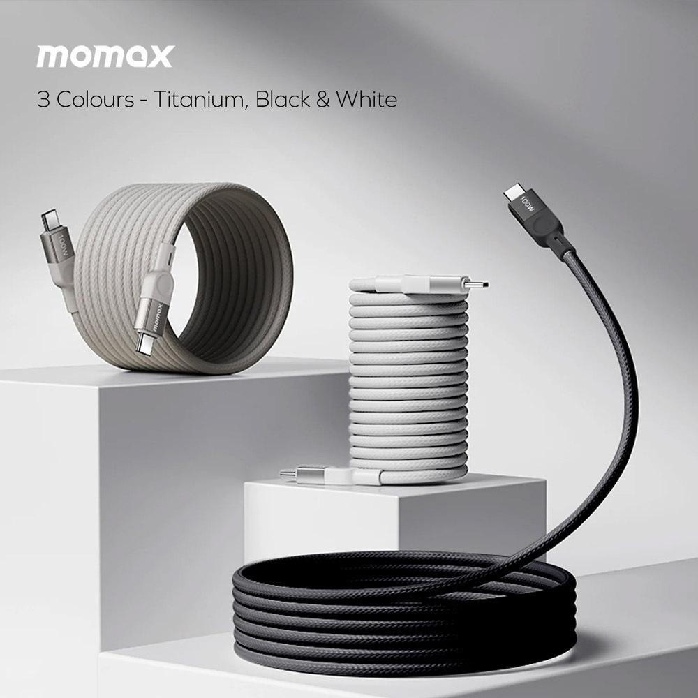 MOMAX Mag Link 1米 USB-C to USB-C 100W USB2.0 磁吸連接線 充電線 傳輸線-細節圖4