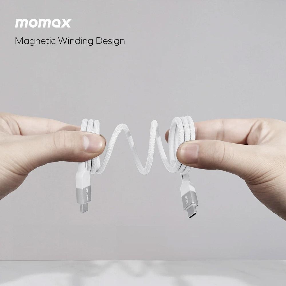 MOMAX Mag Link 1米 USB-C to USB-C 100W USB2.0 磁吸連接線 充電線 傳輸線-細節圖5