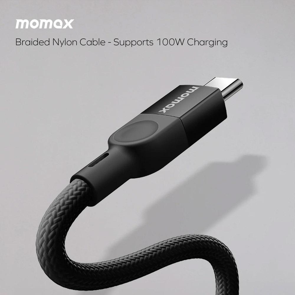 MOMAX Mag Link 1米 USB-C to USB-C 100W USB2.0 磁吸連接線 充電線 傳輸線-細節圖6