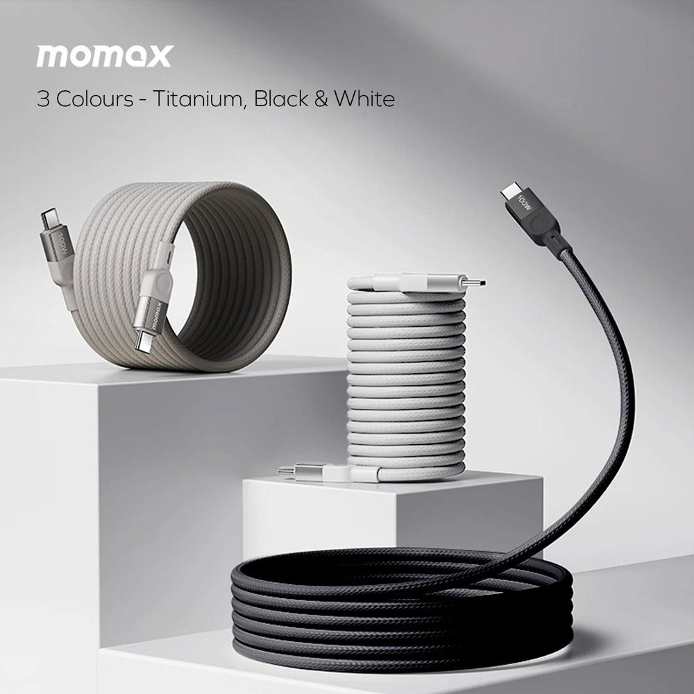 MOMAX Mag Link 1米 USB-C to USB-C 100W USB2.0 磁吸連接線-細節圖4