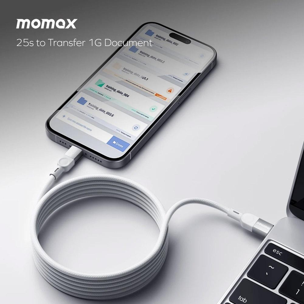 MOMAX Mag Link 1米 USB-C to USB-C 100W USB2.0 磁吸連接線-細節圖7