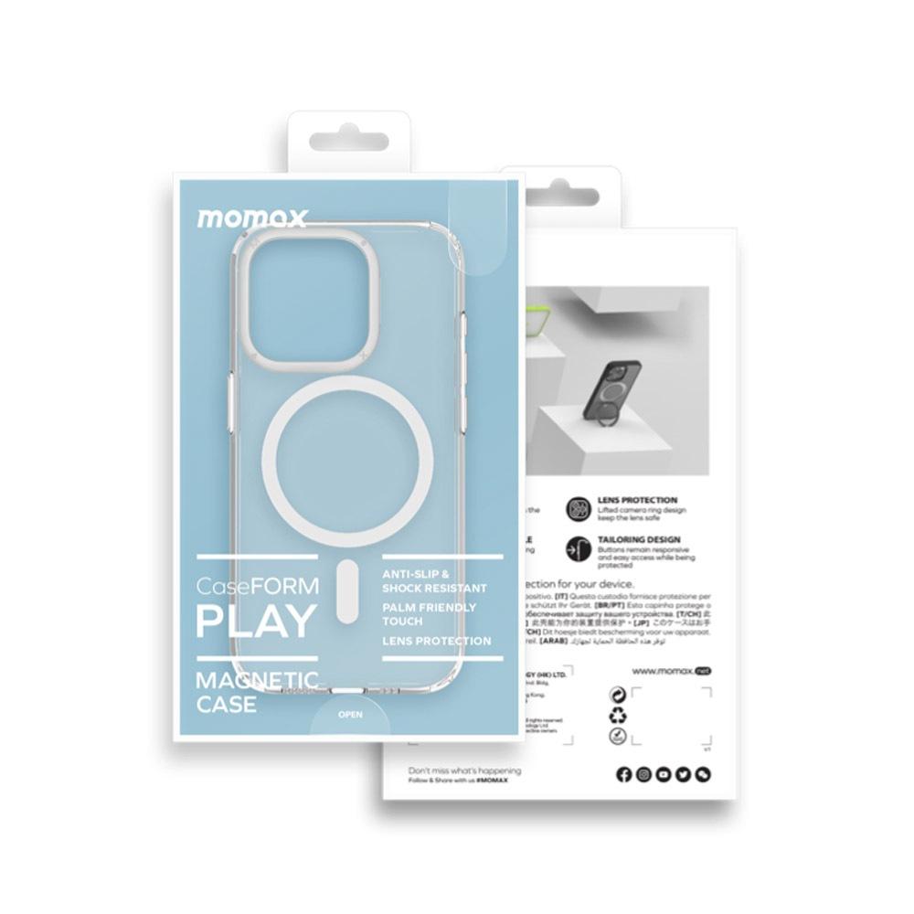 Momax MagSafe磁吸透明防摔手機殼CaseForm PLAY(適用iPhone 15系列)-細節圖6