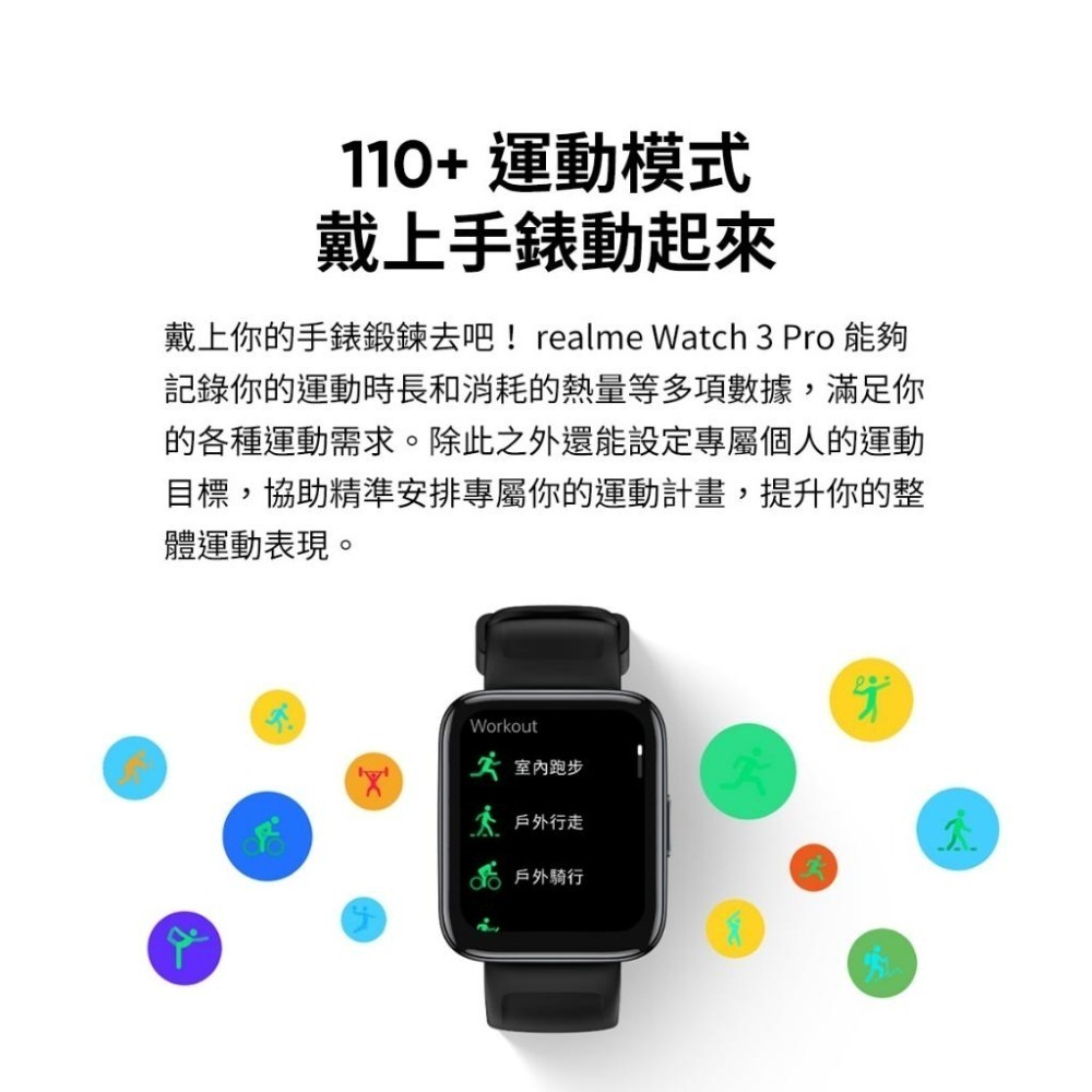 realme Watch 3 Pro GPS 藍牙通話智慧手錶(Only One)-細節圖8