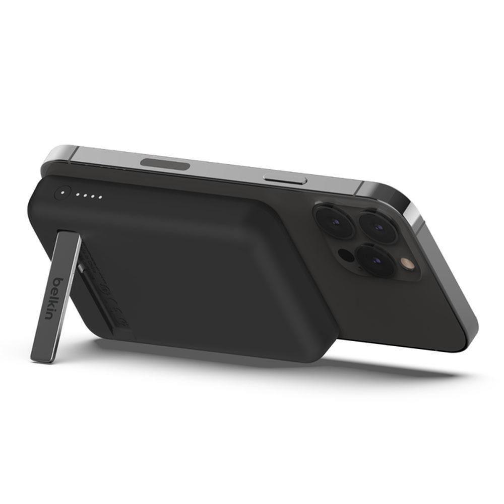 Belkin 磁吸式無線充電行動電源5000mAh(附USB-C轉USB-C)(黑/白/粉/紫)支BPD004bt-細節圖4