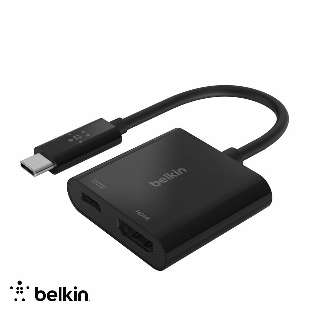 Belkin 貝爾金 USB-C轉HDMI+充電轉接器(支援4K/60W) AVC002btBK-細節圖2