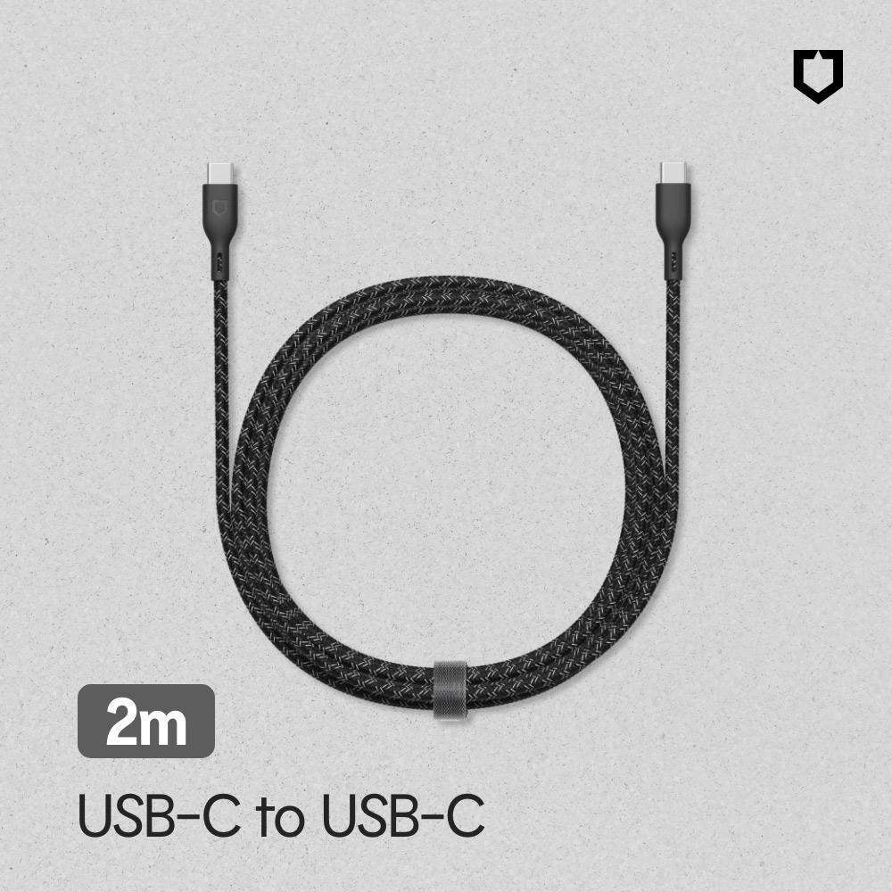 犀牛盾 USB-C to USB-C 編織傳輸線/充電線(1公尺/2公尺) IPHONE15可用 安卓Type C-細節圖4