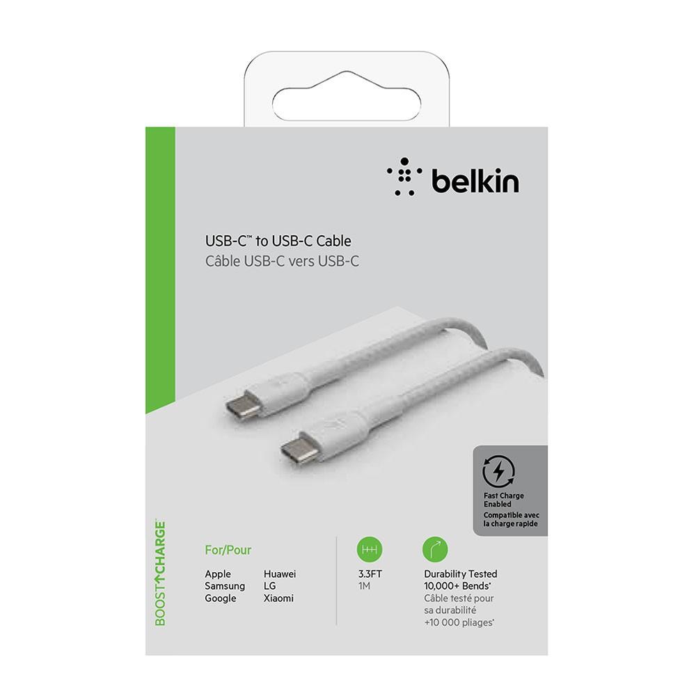 Belkin USB-C 對 USB-C編織傳輸線暨充電線1公尺 USB-IF 認證 CAB004bt1-細節圖6