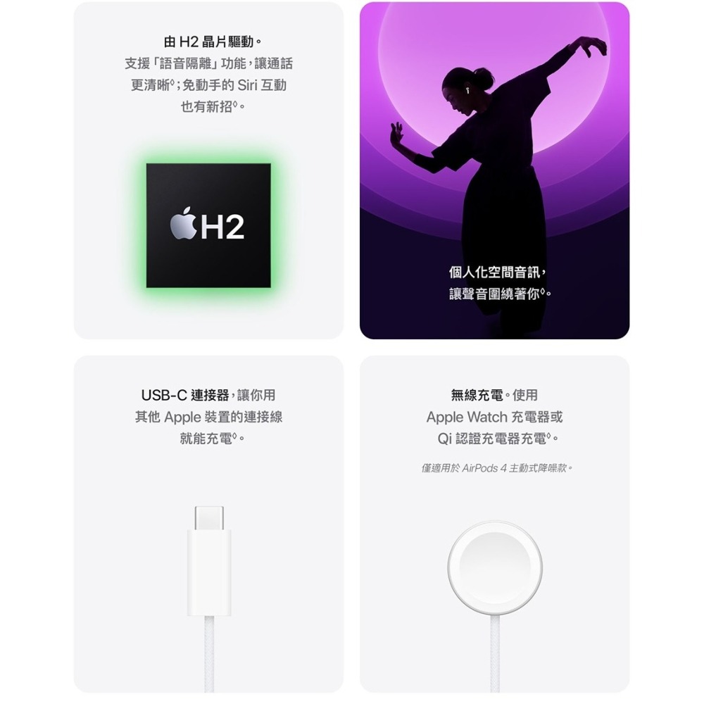 AirPods 4 主動式降噪款 藍牙耳機 公司貨 現貨-細節圖4