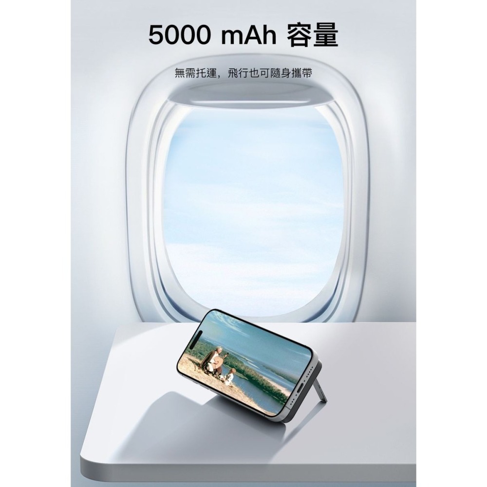 Belkin BoostCharge Pro Qi2 磁吸無線充電行動電源5000mAh-(黑/白/藍) BPD006-細節圖10