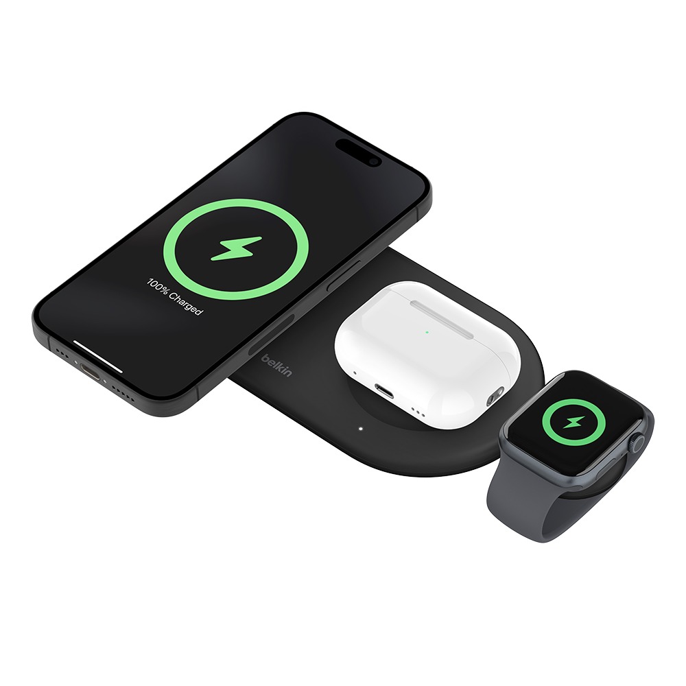 Belkin  BoostCharge Pro Qi2 MagSafe 15W 3合1無線充電板 WIZ022qc-規格圖11