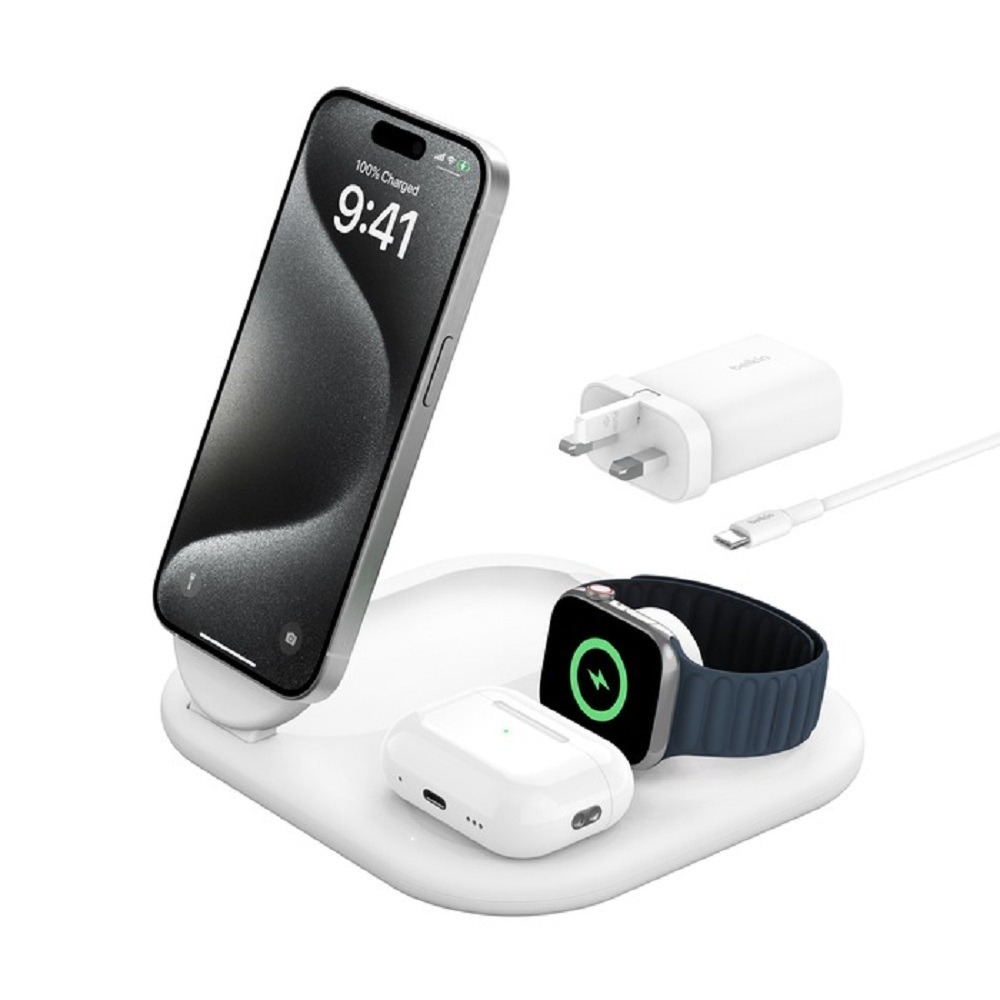 Belkin BoostCharge Qi2 15W 3合1 可折疊磁吸充電板 WIZ029dq-規格圖10