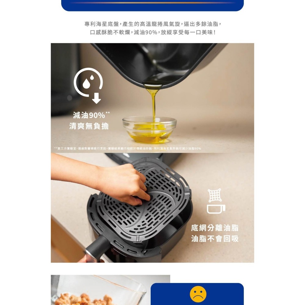 Philips 飛利浦 星樂視透視海星氣炸鍋 4.2L NA221-細節圖5