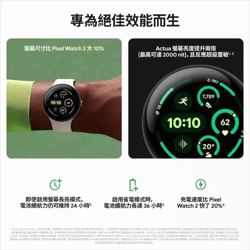 Google Pixel Watch3 45mm BT版 藍牙版 手錶 智慧型穿戴 智慧手錶-細節圖3