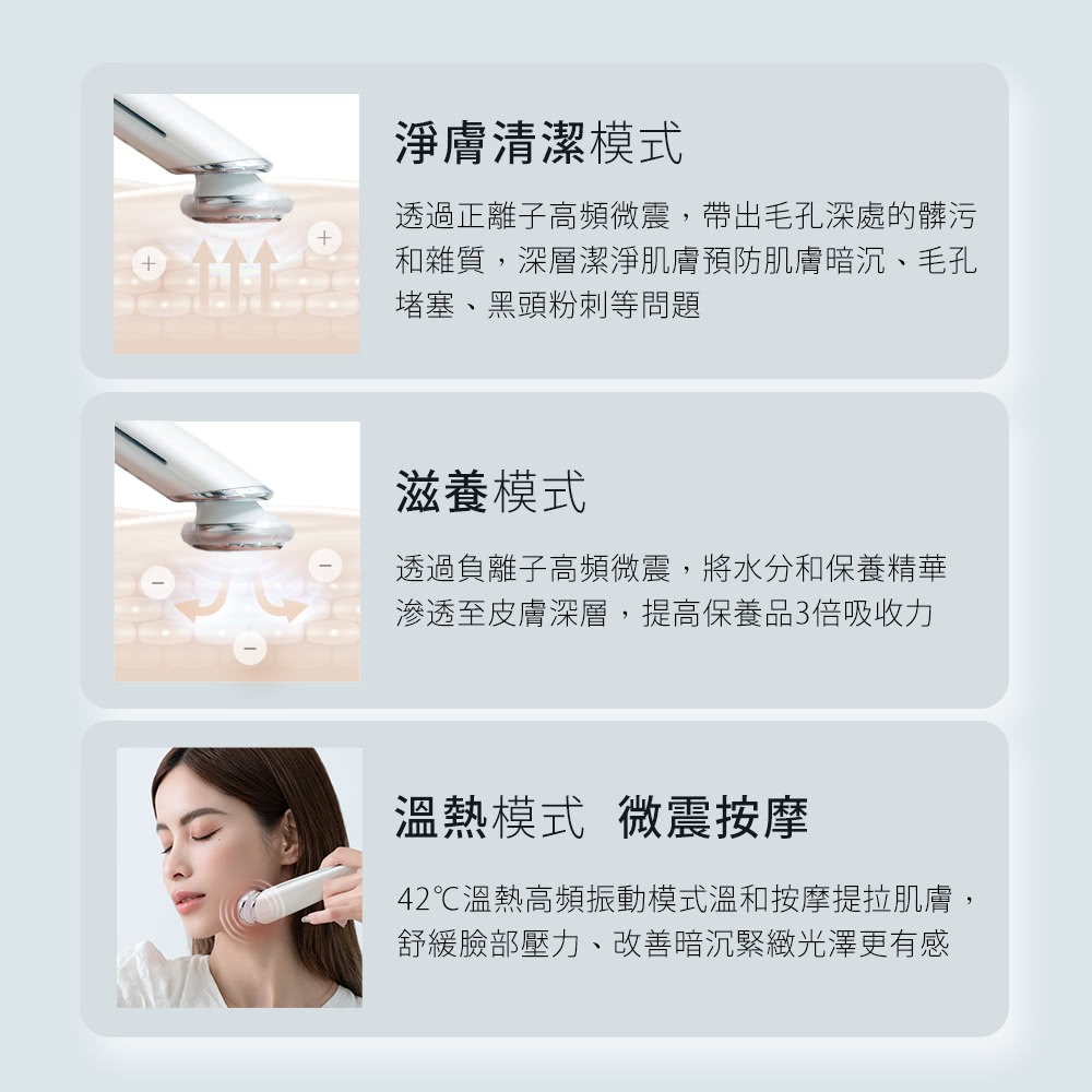 CHECK2CHECK 離子淨膚儀 白色 CT00-TE011-細節圖3