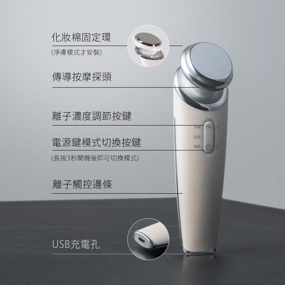 CHECK2CHECK 離子淨膚儀 白色 CT00-TE011-細節圖5