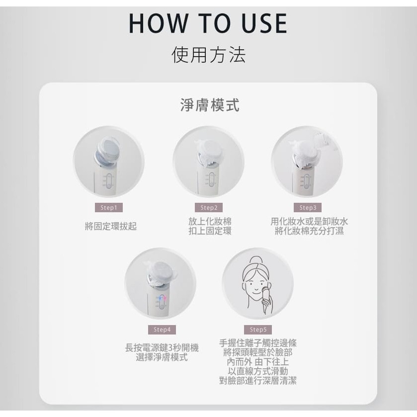 CHECK2CHECK 離子淨膚儀 白色 CT00-TE011-細節圖7