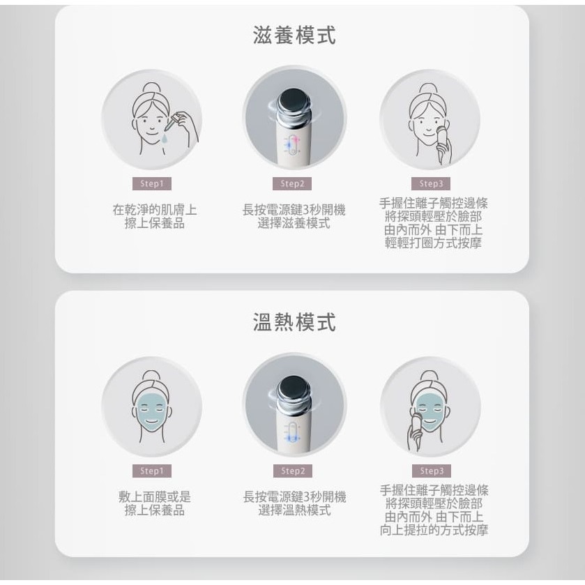 CHECK2CHECK 離子淨膚儀 白色 CT00-TE011-細節圖8