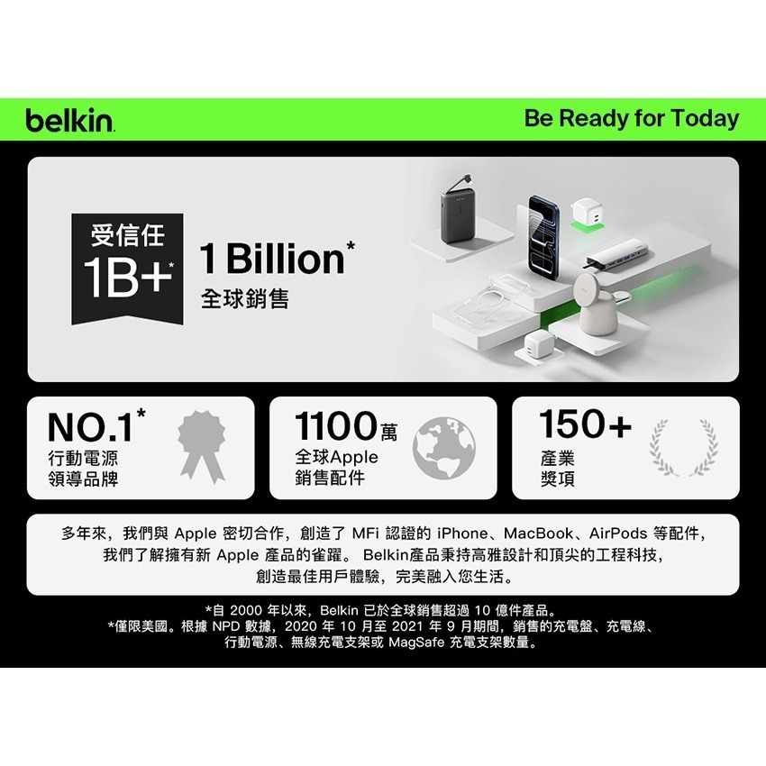 Belkin Ultra Charge pro Qi2 25W 2合1 折疊磁吸充電器 WIZ043tw-細節圖2