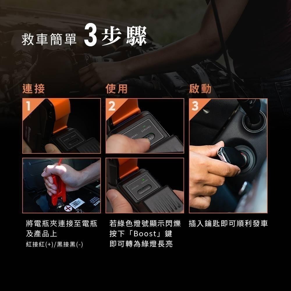 【7-ELEVEN門市團購】飛樂第四代 Discover AH-12000SP 汽柴油救車電源 3PIN智慧電瓶夾卓越版-細節圖7