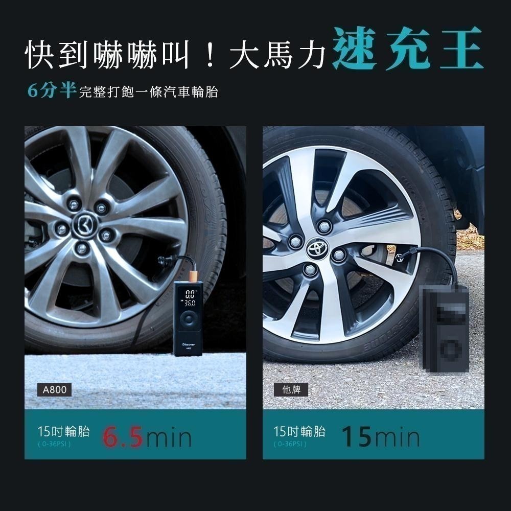 【7-ELEVEN 限時購】 Philo 飛樂Discover A800 19mm汽缸極速版無線打氣機 (附贈收納袋)-細節圖3