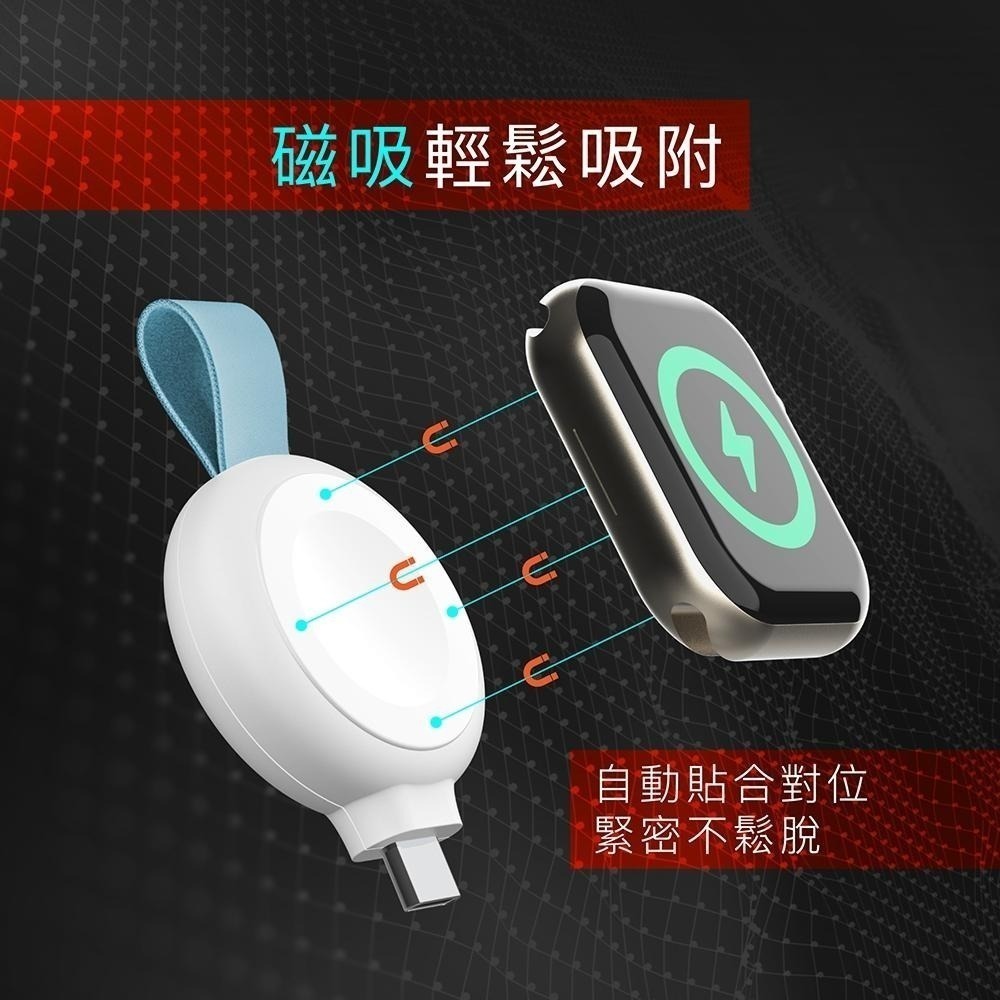PQI Apple Watch磁吸無線充電器〔WCS03WC〕通過Apple MFW認證-細節圖3