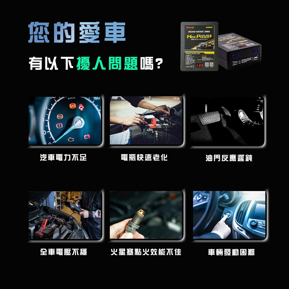 A-mego AM900 鋰鈦快拆外掛電瓶｜救車二用版 日本鋰鈦電芯・三年保固・台灣製造-細節圖3